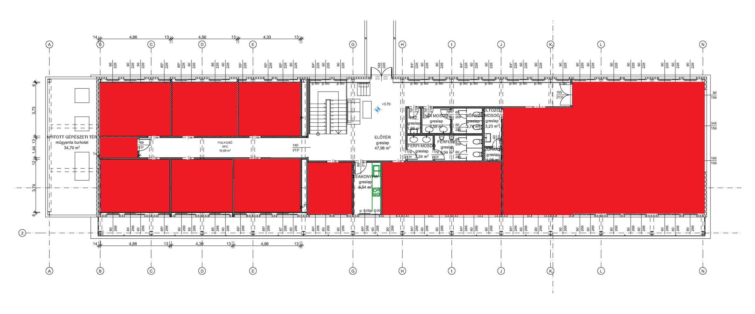 Miron Center 1. emeleti Open Office irodák
